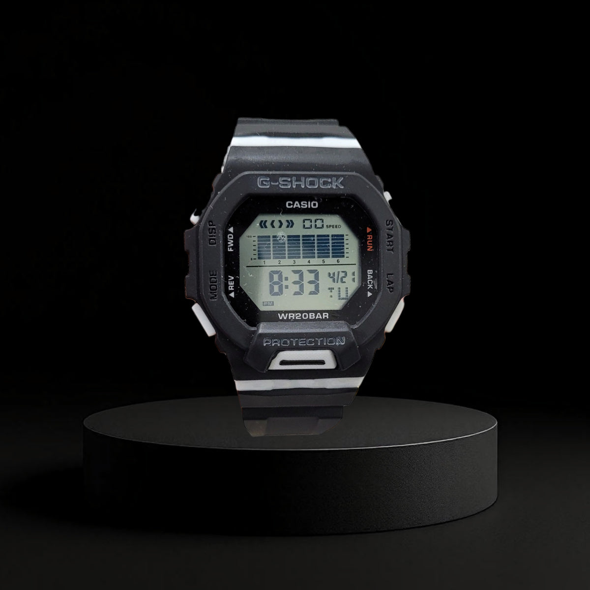 Reloj Casio G-Shock Deportivo GBD-200 - Negro con Detalles en Blanco