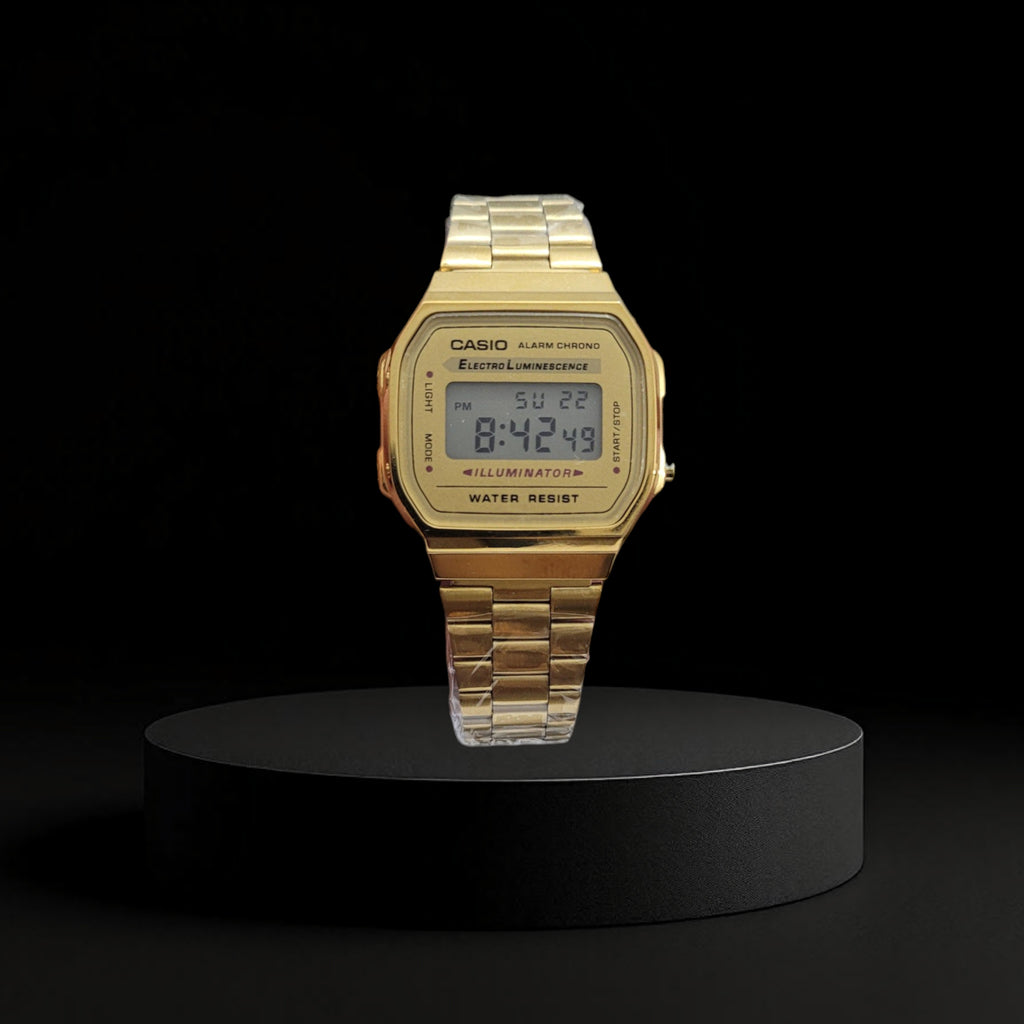 Reloj Casio A168WG Dorado Vintage para Hombre - Clásico Digital