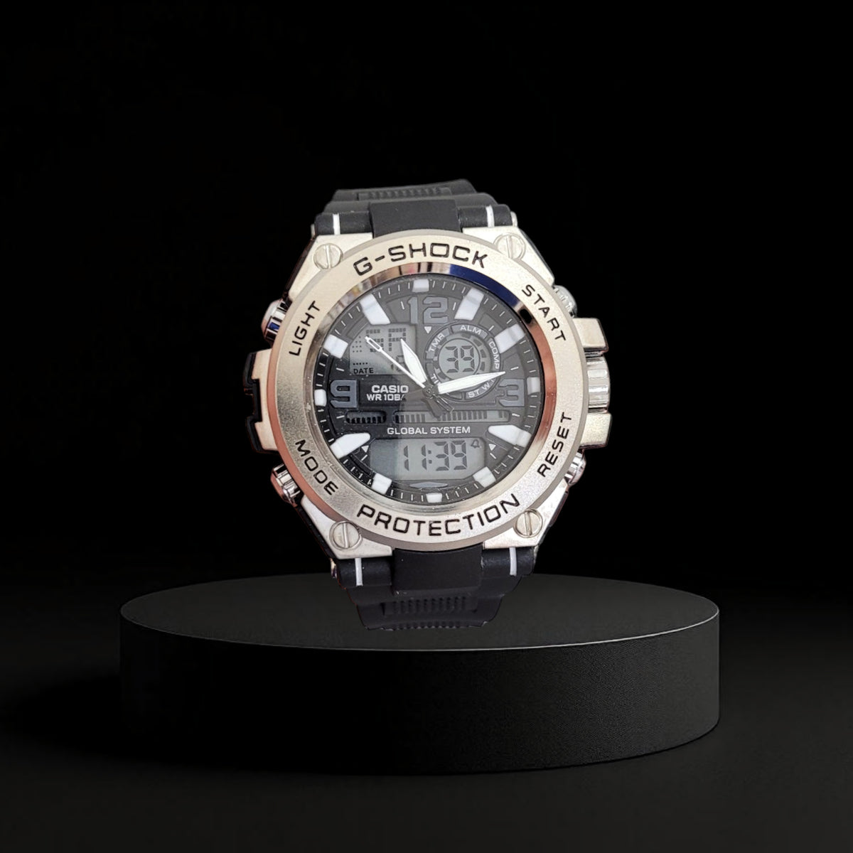 Reloj Casio G-Shock Plateado - Estilo Industrial y Robusto