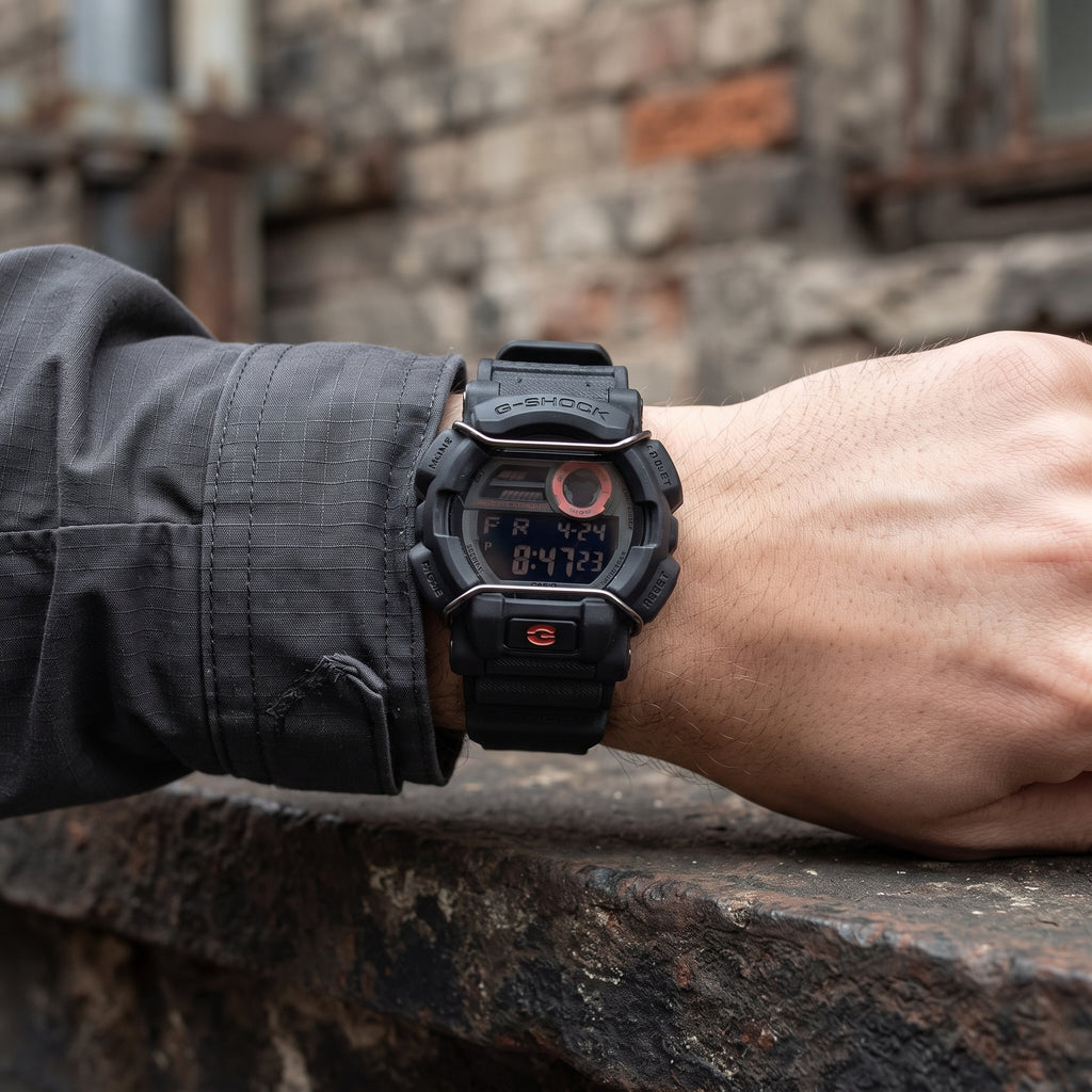 Reloj Casio G-Shock Deportivo Negro con Protector de Alambre - Estilo Táctico e Imponente