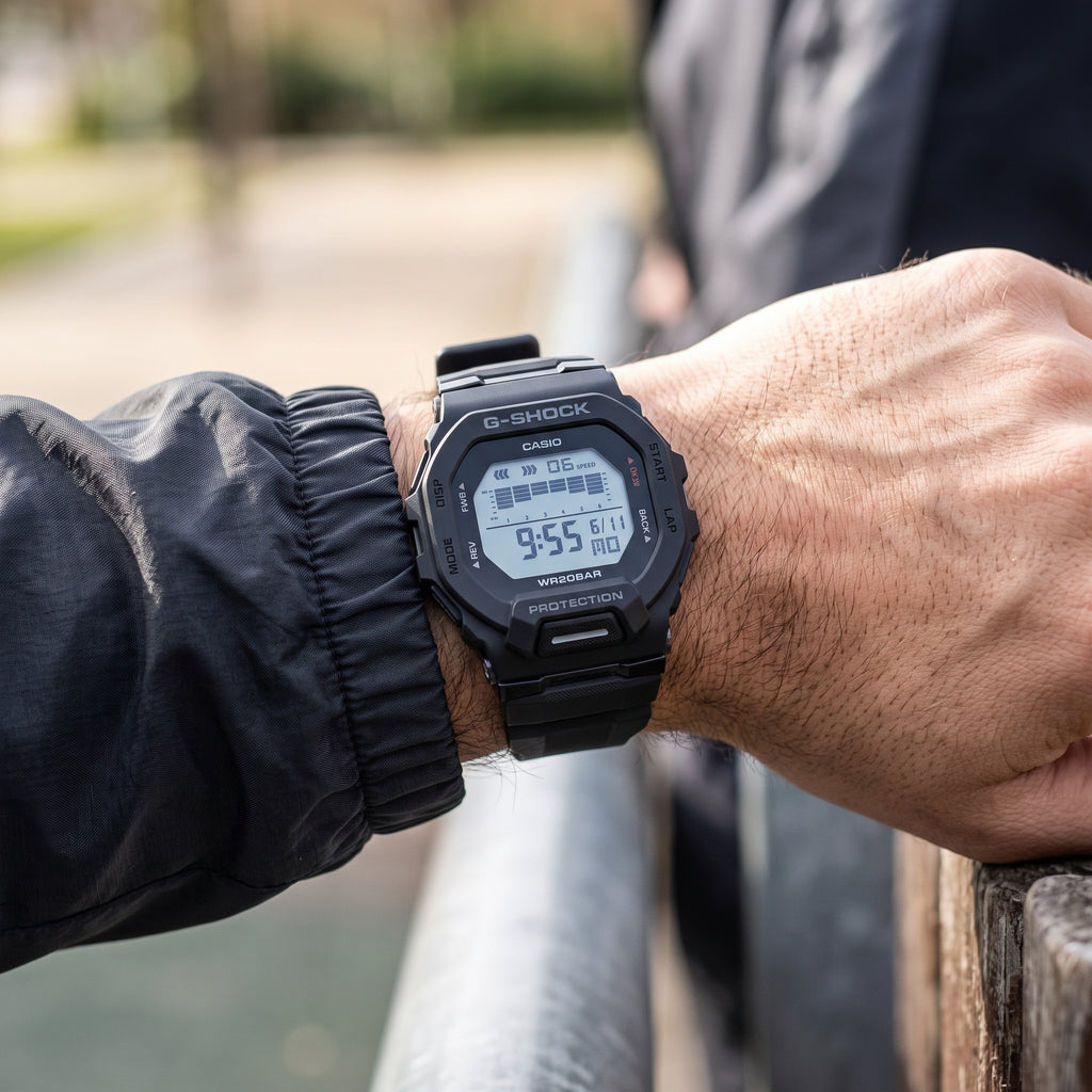 Reloj Casio G-Shock GBD-200 para Hombre - Digital Negro Mate (Edición Deportiva)