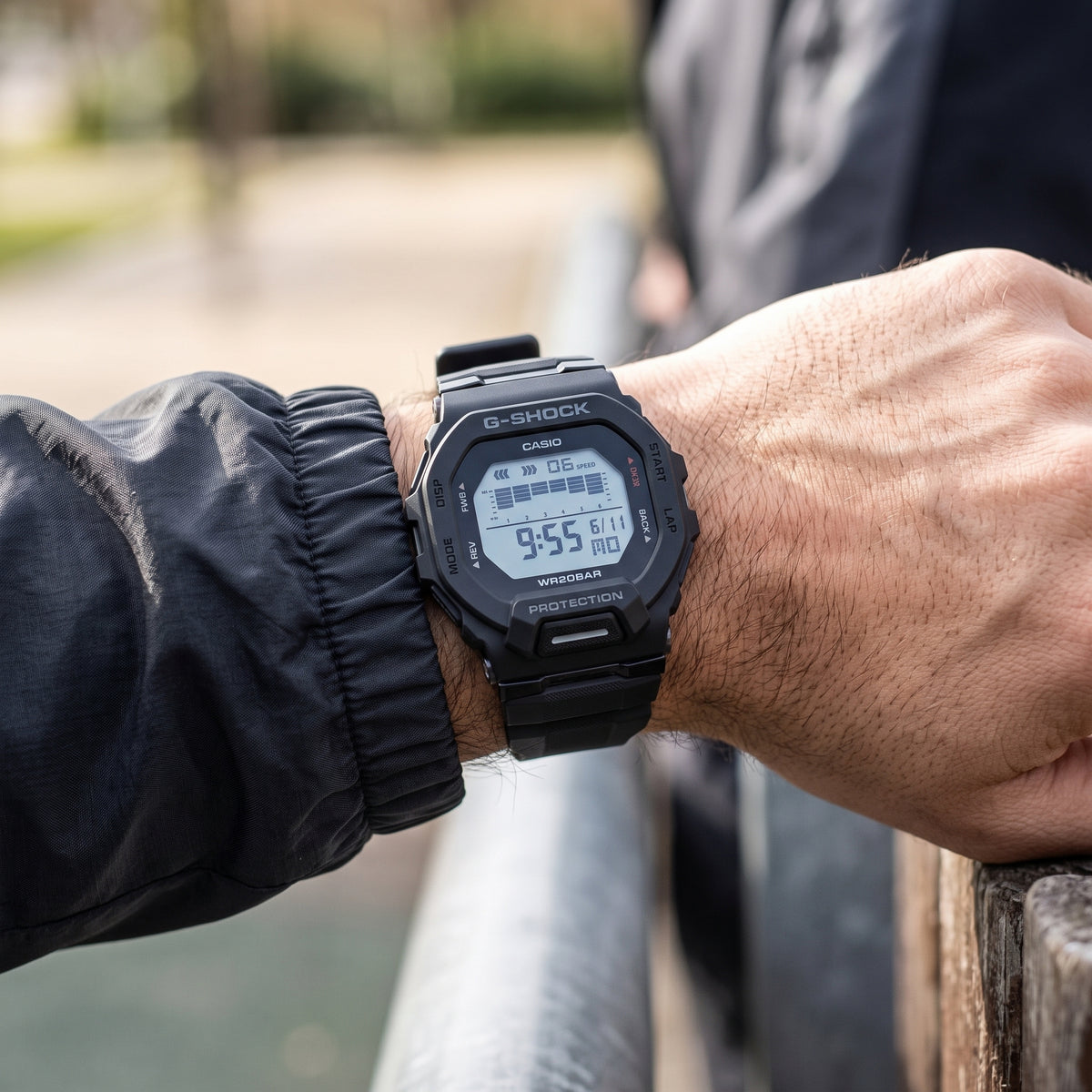 Reloj Casio G-Shock GBD-200 para Hombre - Digital Negro Mate (Edición Deportiva)