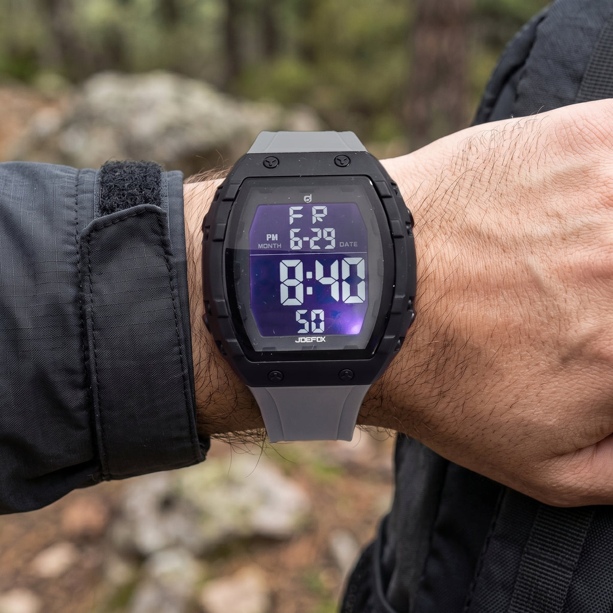 Reloj Deportivo Joefox Digital Todo Terreno - Negro y Gris