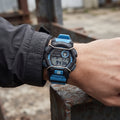 Reloj Casio G-Shock Deportivo Negro y Azul con Protector de Alambre - Estilo Táctico e Imponente