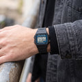 Reloj Casio F-105W Illuminator Digital de Resina Negra